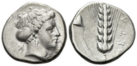 Lucania, Metapontum Nomos circa 400-340 - Ex CNG sale 82, 2009, 210. From the Colin E. Pitchfork Collection.