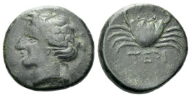 Bruttium, Terina Bronze circa 350-275