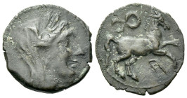 Sicily, Morgantina Half unit circa 214-211