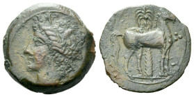The Carthaginians in Sicily and North Africa, Uncertain mint or Carthage Bronze circa 400-350
