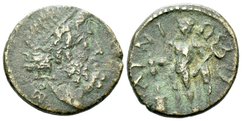 Thrace, Ainos Bronze II-I cent, Æ 20.20 mm., 5.67 g.
Diademed head of Poseidon ...