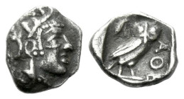Attica, Athens Hemiobol circa 421-415