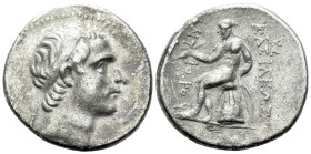 The Seleucid Kings, Antiochus III, 223-187 "Rose" mint Tetradrachm circa 213-205 - Ex Leu Numismatik e-sale 20, 1542.