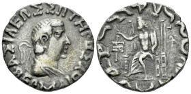 Bactria, Hermaios soter, circa 105-90 Tetradrachm, Posthumous issue circa 50-35 - Ex Sotheby's sale 2 October 1987, 772.