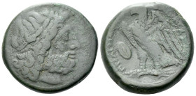 The Ptolemies, Ptolemy II Philadelphos, 285-246 Bronze, uncertain mint in Sicily circa 264-263
