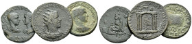 Coele-Syria, Heliopolis Valerian I, 253-260 Lot of 3 Bronzes III cent.