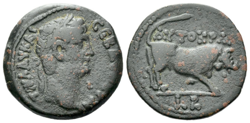 Egypt, Alexandria Claudius, 41-54 Obol circa 41-42 (year 2), Æ 20.30 mm., 4.88 g...