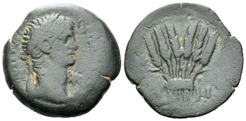 Egypt, Alexandria Claudius, 41-54 Diobol circa 42-43 (year 3), Æ 25.20 mm., 8.53...