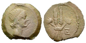 Egypt, Alexandria Julia Augusta (Livia), Dichalkon circa 18-19 (year 5)