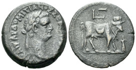 Egypt, Alexandria Domitian, 81-96 Diobol circa 86-87 (year 6)