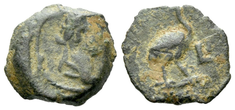 Egypt, Alexandria Hadrian, 117-138 Dichalkon circa 126-127 (year 11), Æ 13.10 mm...