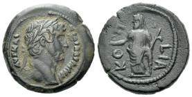 Egypt, Alexandria Hadrian, 117-138 Obol Coptite. circa 126-127 (year 11)