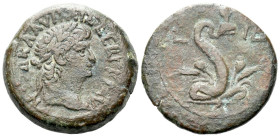 Egypt, Alexandria. Dattari. Nero, 54-68 Diobol circa 67-68 (year 14) - Ilustrated in RPC a better specimen. From the Dattari collection.
