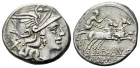 Decimius Flavus Denarius circa 150