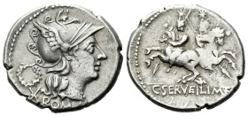 C. Serveilius M. f. Denarius circa 136