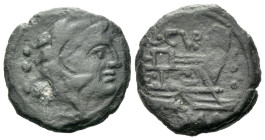 C. Curatius Trigeminus (without Victory) Quadrans After 82 BC