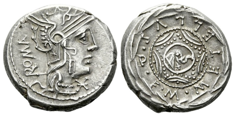 M. Caecilius Q.f. Q.n. Metellus. Denarius circa 127, AR 18.10 mm., 3.90 g.
Helm...