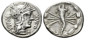Q. Fabius Maximus. Denarius circa 127