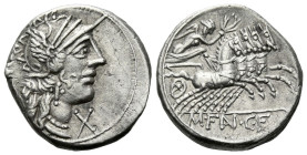 M. Fannius C.f. Denarius circa 123