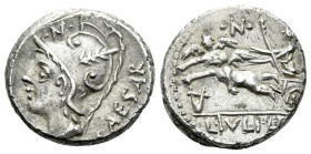L. Iulius Caesar. Denarius circa 103
