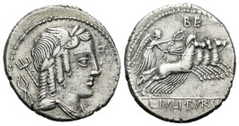 L. Iulius Bursio. Denarius circa 85
