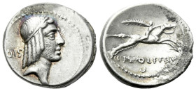 C. Calpurnius L.f. Frugi. Denarius circa 67