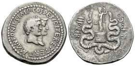 Marcus Antonius and Octavia Cistophoric Cistophoric tetradrachm circa 39