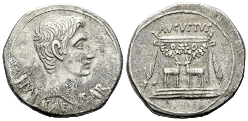 Octavian as Augustus, 27 BC – 14 AD Tetradrachm Ephesus circa 24-20, AR 26.00 mm...