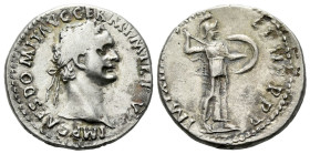 Domitian, 81-96 Plated Denarius Rome circa 87 - Illustrated in AINP pubblication "Nummi Peculati".