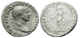 Trajan, 98-117 Denarius Rome circa 108-109 - From the collection of a Mentor.