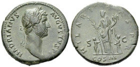 Hadrian, 117-138 Sestertius Rome circa 128-129 - Ex Rauch sale 77, 2006, 463.