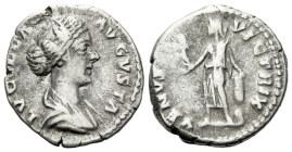 Lucilla, daughter of M. Aurelius and wife of Lucius Verus Denarius Rome 164-169
