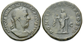 Macrinus, 217-218 Sestertius Rome 217