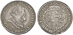 Römisch-Deutsches Reich 
 Haus Habsburg 
 Rudolf II. 1576-1612 
 Taler 1603 -Ensisheim-. Dav. 3033, Voglh. 95/2, MT 582 var., Klemesch 58.
 dunkle...
