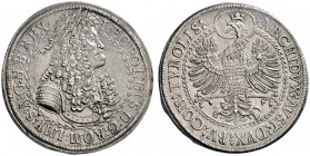 Römisch-Deutsches Reich 
 Haus Habsburg 
 Leopold I. 1657-1705 
 Doppeltaler o.J. (1670) -Hall-. Belorbeertes Brustbild im Harnisch nach rechts / N...