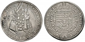 Römisch-Deutsches Reich 
 Haus Habsburg 
 Leopold I. 1657-1705 
 Taler 1694 -Hall-. Mit IAK unter dem Brustbild. Her. 639, Dav. 3245, Voglh. 221/6,...