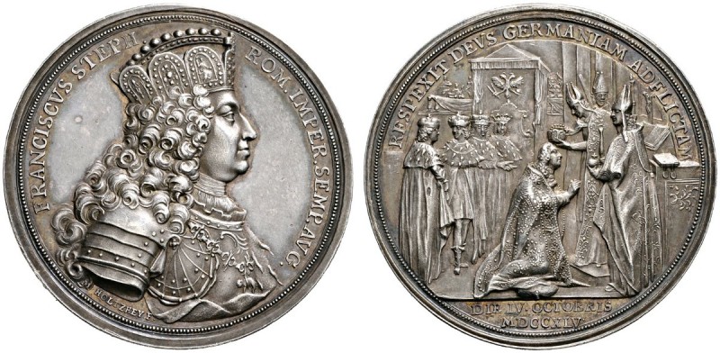Römisch-Deutsches Reich 
 Haus Habsburg 
 Franz I. 1745-1765 
 Silbermedaille...