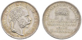 Römisch-Deutsches Reich 
 Haus Österreich 
 Franz Josef I., Kaiser von Österreich 1848-1916 
 Jetonartige Silbermedaille 1867 von J. Tautenhayn (un...