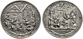 Römisch-Deutsches Reich 
 Böhmen, Mähren und Erzgebirge 
 Allgemein. Silbermedaille 1549 von Nickel Milicz und seiner Werkstatt. Anbetung der Hirten...