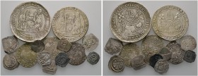 Römisch-Deutsches Reich 
 Salzburg, Erzbistum 
 Leonhard von Keutschach 1495-1519 
 Lot (14 Stücke): 2x Guldiner 1504 (Rübentaler) als spätere Nach...