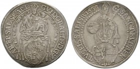Römisch-Deutsches Reich 
 Salzburg, Erzbistum 
 Guidobald von Thun und Hohenstein 1654-1668 
 Taler 1655. Zöttl 1793, Probszt 1472, Dav. 3505. -Wal...