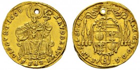 Römisch-Deutsches Reich 
 Salzburg, Erzbistum 
 Max Gandolph von Küenburg 1668-1687 
 1/2 Dukat 1668. Zöttl 1960, Probszt 1634, Fr. 815. 1,72 g
 g...