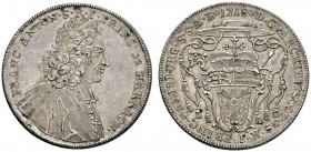 Römisch-Deutsches Reich 
 Salzburg, Erzbistum 
 Franz Anton von Harrach 1709-1727 
 1/2 Taler 1718. Stempel von P.H. Müller. Brustbild in Mozzetta ...