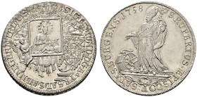 Römisch-Deutsches Reich 
 Salzburg, Erzbistum 
 Sigismund III. von Schrattenbach 1753-1771 
 Taler 1758. Mit dem Gnadenbild von Maria Plan. Zöttl 2...