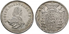 Römisch-Deutsches Reich 
 Salzburg, Erzbistum 
 Sigismund III. von Schrattenbach 1753-1771 
 Taler 1770. Zöttl 3016, Probszt 2303, Dav. 1261.
 seh...
