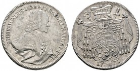 Römisch-Deutsches Reich 
 Salzburg, Erzbistum 
 Sigismund III. von Schrattenbach 1753-1771 
 1/2 Taler 1771. Zöttl 3025, Probszt 2310.
 kleine Kra...
