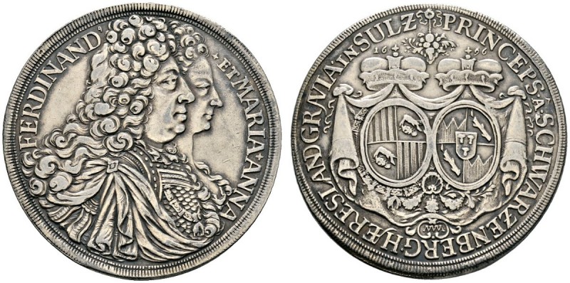 Römisch-Deutsches Reich 
 Schwarzenberg 
 Ferdinand 1683-1703. Taler 1696 -Kre...