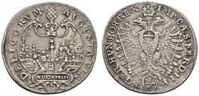 Altdeutsche Münzen und Medaillen 
 Augsburg, Stadt 
 1/6 Taler 1628. Mit Stadtansicht sowie Titulatur Kaiser Ferdinand II. Forster 219, Fo./S. 251....
