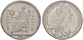 Altdeutsche Münzen und Medaillen 
 Augsburg, Stadt 
 Taler 1745. Sitzende Augusta mit Mauerkrone, in der Rechten einen Pinienzapfen, in der Linken d...