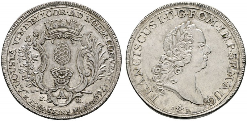 Altdeutsche Münzen und Medaillen 
 Augsburg, Stadt 
 Konventionstaler 1765. St...